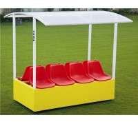 Мобильная скамья для игроков и тренеров  - Супер Vinex VTSH-S100 (2,0 м x 1,01 м x 1,75 м)  
