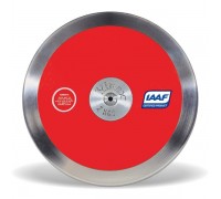 Метательный диск Vinex DSR-P15 (1.5 кг) красный. Диск для метания. Сертифицирован IAAF