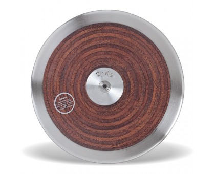 Метательный диск Vinex High Spin DSL-WH20 ( вес диска 2 кг) коричневый. Диск для метания.