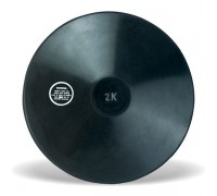 Метательный диск Vinex Rubber Black DRB-125 (вес диска 1,25 кг), черный. Диск для метания.
