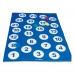 Обучающий игровой мат ( с числами) c 8 мешками для метания Vinex SCM-BBC8 сине-белый