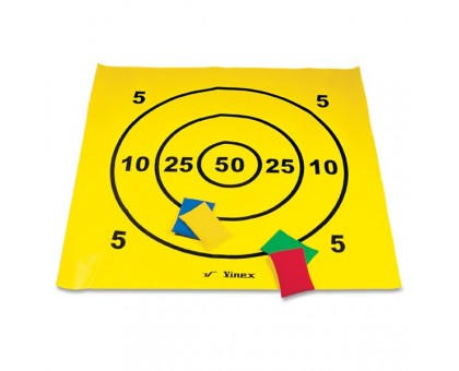 Игровой мат в виде цели с 8 мешочками для метания в комплекте, Vinex TM-BBC8, разные цвета