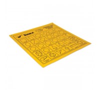 Обучающий игровой плакат с фигурами Vinex VEDC-GEO1X1 (1 м х 1 м) желтый