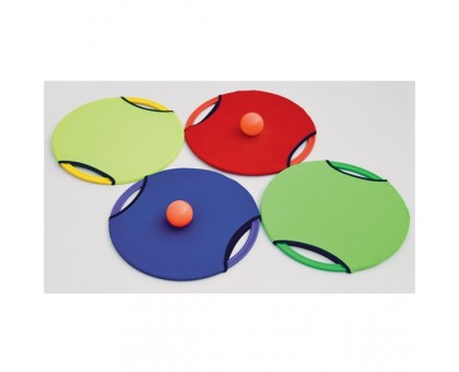 Игровой набор "Бадминтон с мячиком " Vinex VHP-40PK6, 6 обручей с тканью, разные цвета