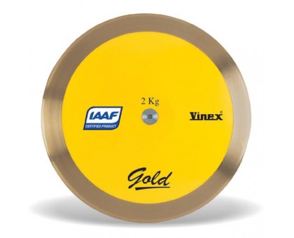 Диск для метания. Vinex Gold DGP-B20 вес 2 кг. IAAF сертифицирован