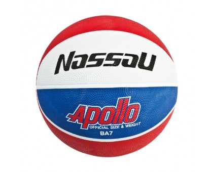 Баскетбольный мяч APOLLO Nassau BA-7 (7 размер) сине-краcно-белый