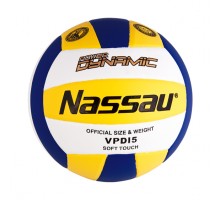 Волейбольный мяч POWER DYNAMIC Nassau VDPI-5 тренировочный, 5 размер сине-желто-белый